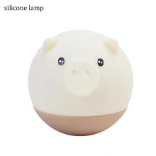 Cute Pig Cartoon Baby Silicone Night Lamp