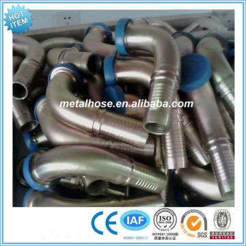 Hydraulic hose crimping fitting ferrules