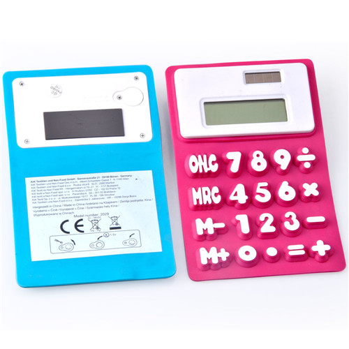 Dual Power Flexible Silicone Calculator