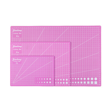 A3 Pink PVC Manual Cutting Mats Model: Cutting Pad and Paper Cutting Pad