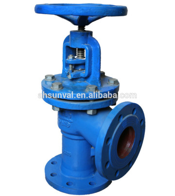 DIN cast iron angle globe valve PN16