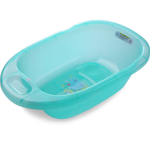 Mittelgroße transparente Baby-Badewanne
