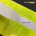 Fluorescens Yellow Warning PVC-patchar för cykel