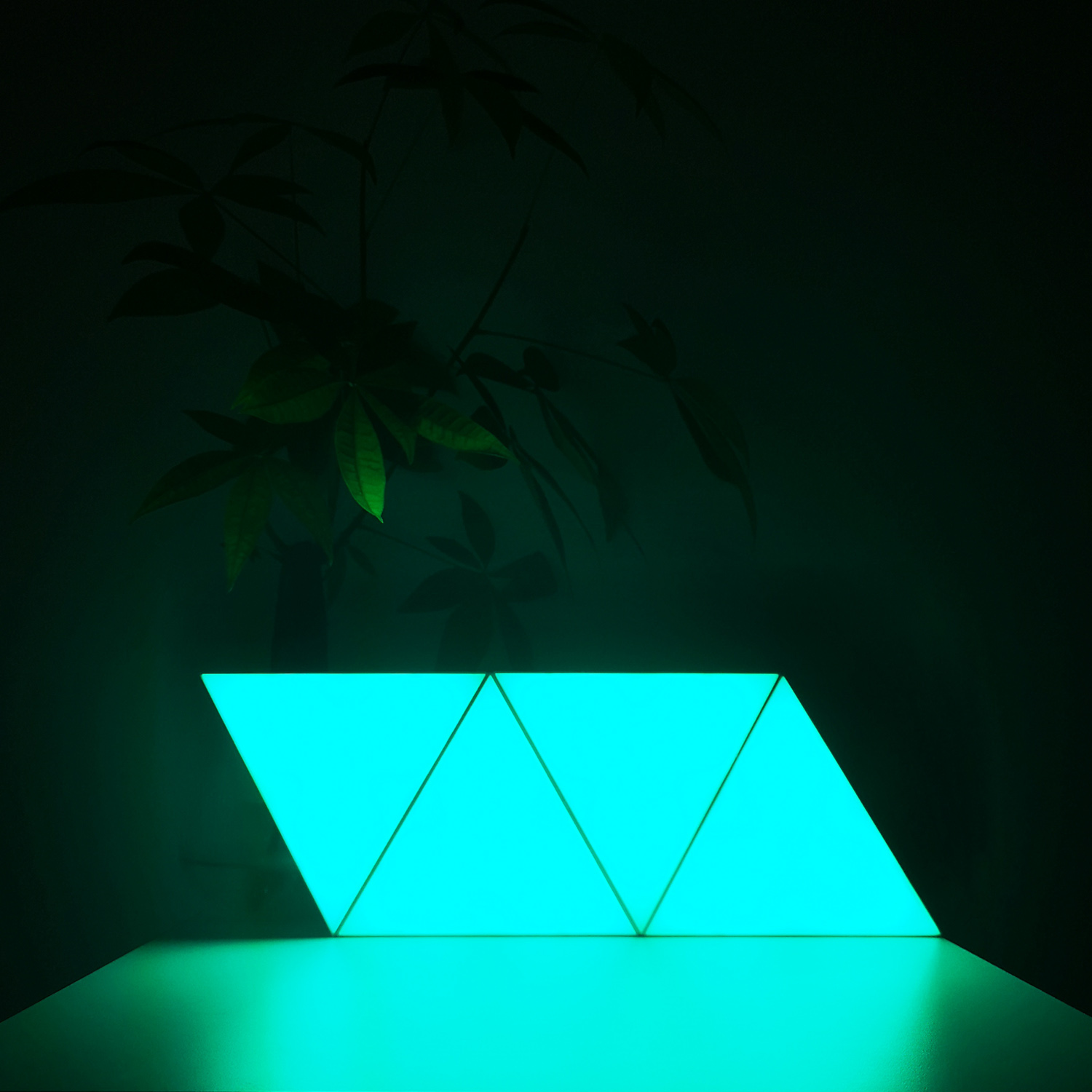 DIY Smart Phone APP Control Dimming RGB Color Triangle Splicing Modular Panels Night Light Lamp for Home Decor