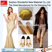 single color gold hot stamping foil for textile