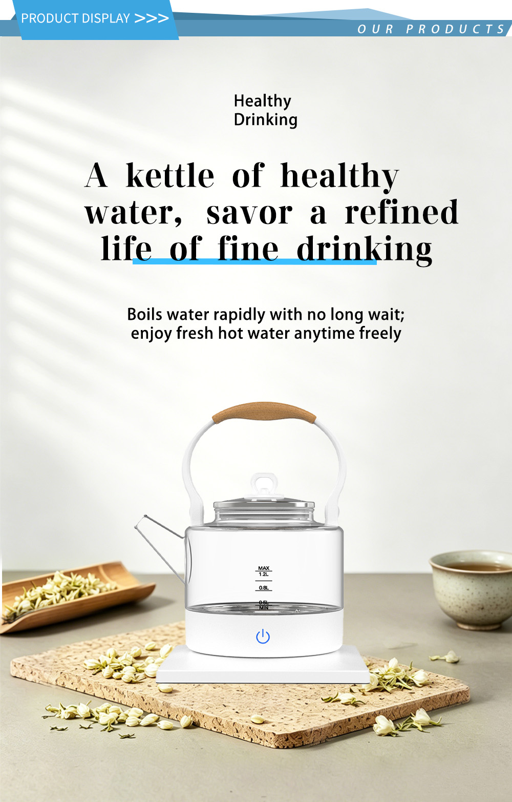 غلاية ستانلس ستيل 304 FK-2308 304 stainless steel kettle FK-2308