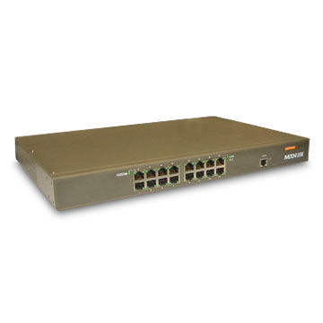 16-port Management Gigabit Ethernet Switch with Store and Forward Architecture