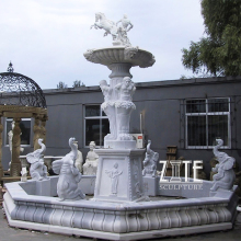 Hand Carved swimming pool marble stone fountain statue