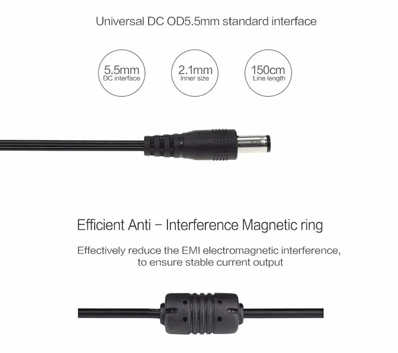 Interchangeable Plug Adapter EU/Us/UK/Au/Kc/Rsa/Cn/PSE/Bra Standard 24V 0.25A Power Supply