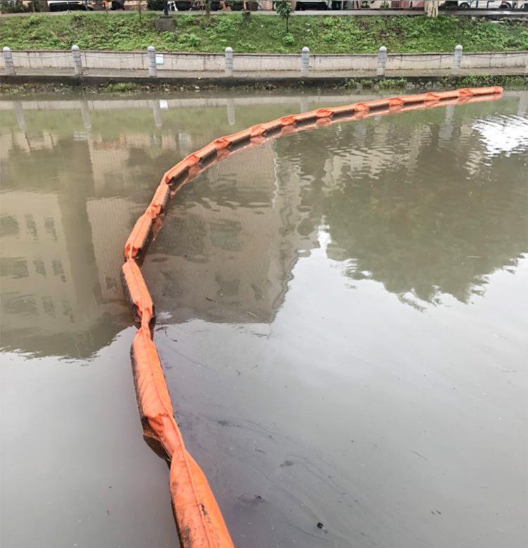 Soild Float PVC Oil spill containment Boom rubber oil boom