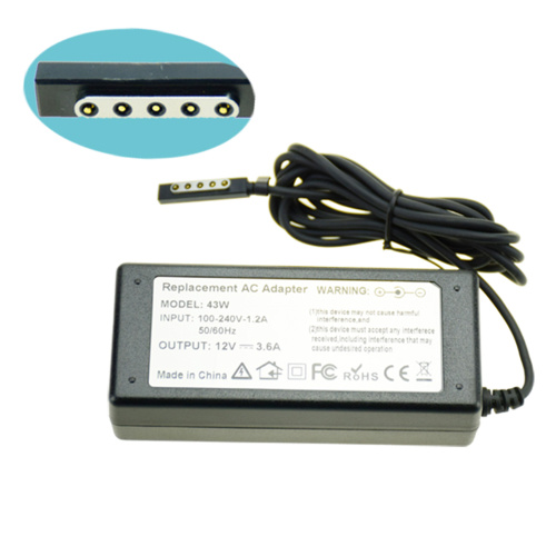 12V 3.6A 45W voedingsadapter voor MICROSOFT Surface