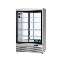 Energy Efficient Double Pass Sliding Door Display Cabinet