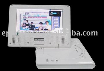 7-inch Portable DVD player with Swivel Screen PD198