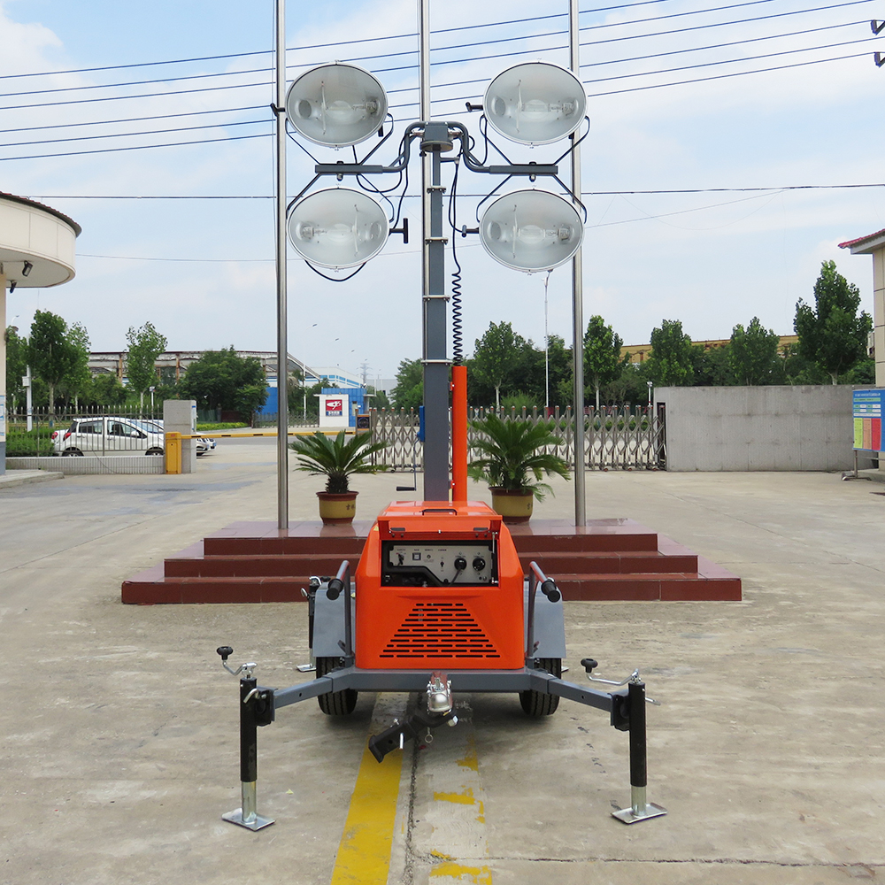 7m outdoor trailer type LED mobile light tower