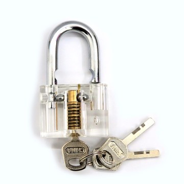 Clear Disc Detainer Practice Lock Locksmith Padlock Tools Cutaway Inside View Padlock Locksmith Training tool