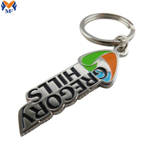 شركة معدنية مخصصة شعار Keychain Keyholder