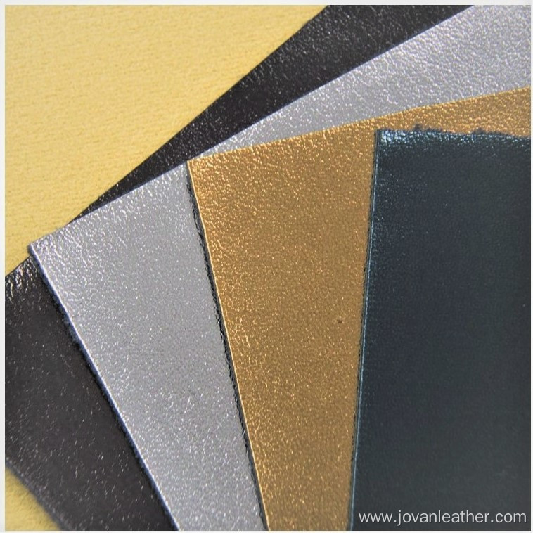 Metallic Luster Pu Material Synthetic Leather Glitter