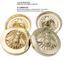 High-end metal buttons gold clothing buttons suit coat buttons cufflinks round suit buttonsbees customizable patterns