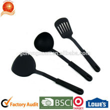 Three pieces Nylon personalized kitchen utensils Reach FDA and LFGB Food grade test