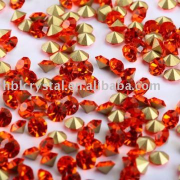 crystal point back rhinestone