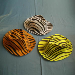 PVC zebaric western hat