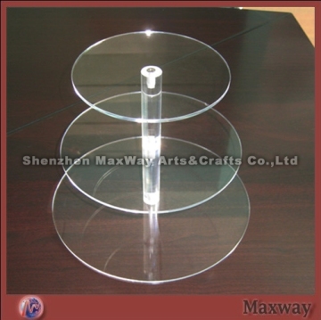 Rectangle Counter Plexiglass Lucite Cupcake Stand Holder