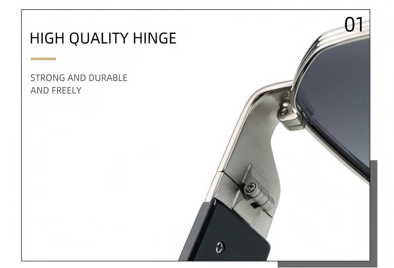 Mellume Geometric Aviator Metal TAC Polarized Sunglasses ME2140-Hinge Mellume Geometric Aviator Metal TAC Polarized Sunglasses ME2140-Hinge