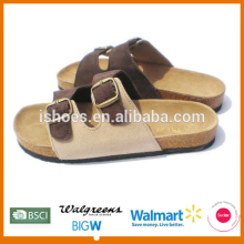 2015 high quality cheap price men outdor casual cork slippers cheap wholesale