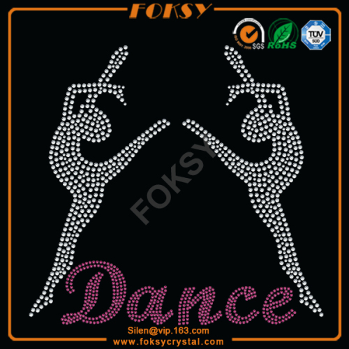 Dance strass hotfix rhinestone Dancers motif