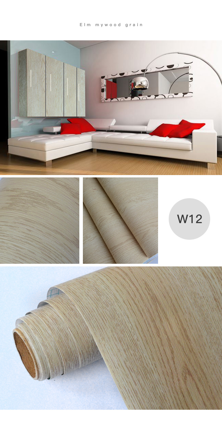 2021 Factory Price High Quality PVC Film Vinyl Wallpaper Sticker House Decoration Wood Grain Sticker