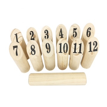 Wooden Number Kubb Game and Smite Game Set: The Ultimate Board Game Bundle