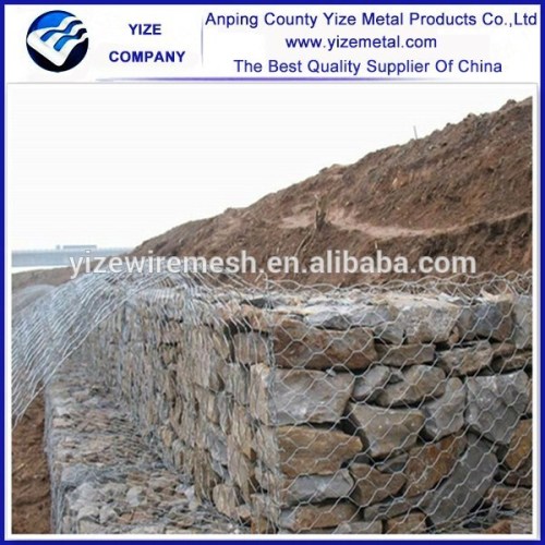 high quality gabion box wire mesh box stone cage / pvc coated gabion box basket prices (Factory)