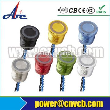 electrical pushbutton switch IP68 sealed metal piezo button