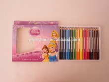 Round Shaped Color Pencil Set , 24 Color Pencil Set , wood crayon color pencils set
