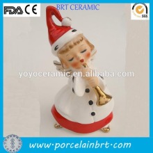 ceramic bell figurine for outdoor christmas decorations