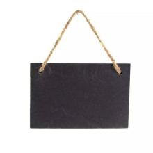 Premium Shop Name Hanging Slate Sign with Rope - Outdoor