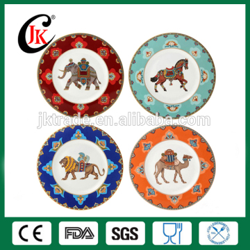 New Design Royal Arab Ceramic Plate, Porcelain Dinner Plate Wholesale