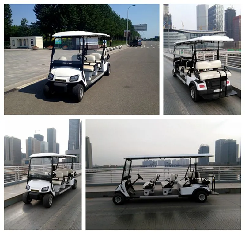 Battery Powered 8 Seater Electric Golf Cart with Ce Certificate