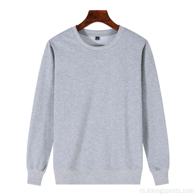 Groothandel Bulk Crewneck pullover Custom Logo Unisex shirt