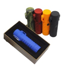 USB Electric Lighter with Flashlight - Windproof Pulse Plasma Lighter for Firewood Ignition