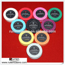 10g diamond ceramic casino chip ceramic poker chips with denominations
