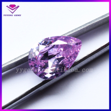 Synthetic Pear Shape Gem Amethyst Colored Wholesale Cubic Zircon Stone