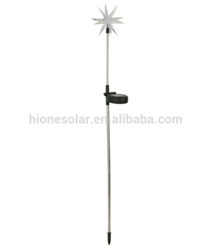 STAR COLOUR CHANGING SOLAR LIGHT STAINLESS STEEL STAKE