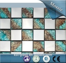 mistura metal vidro mosaico,de interiores decor produto