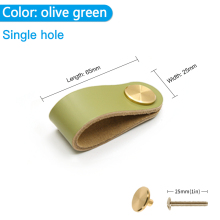 Wardrobe Leather drawer pulls for Dresser Drawers Cabinet