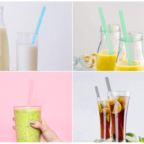 BPA Percuma Silikon Straws Set