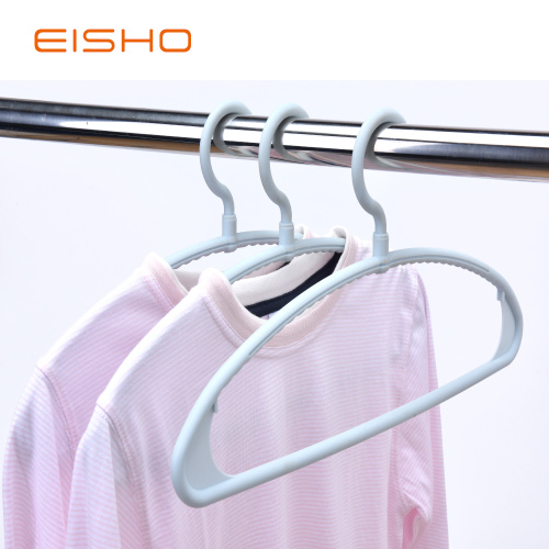 EISHO Blue Plastic Tubular Coat Hangers