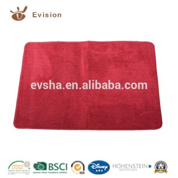 2015 NEW Microfiber Coral Fleece Bathmat in Wine