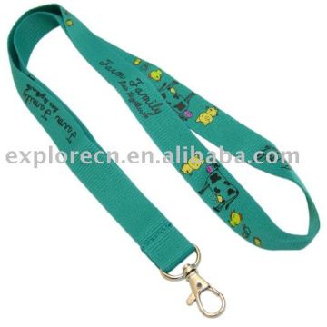 Polyester polyester promotion lanyard with simple hook