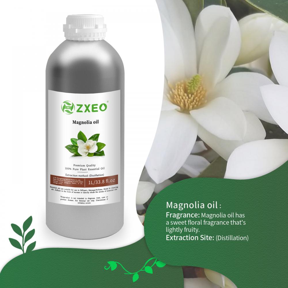 Magnolia ätherisches Öl an Ihrer Haut für ein beruhigendes und beruhigendes Erlebnis
